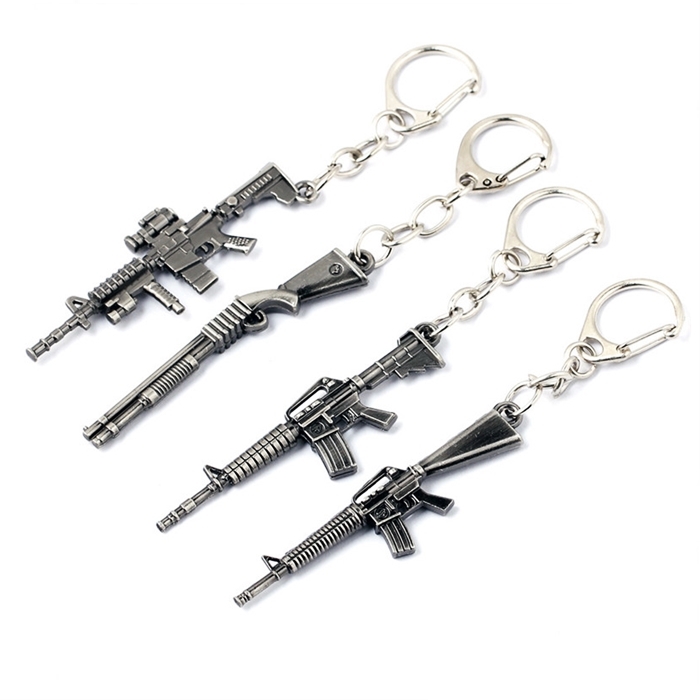 Buy Pistol Keychain Weapon Model Gun Keychain Alloy car accessories
